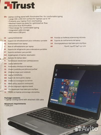 Охлождпющая подставка под ноутбук