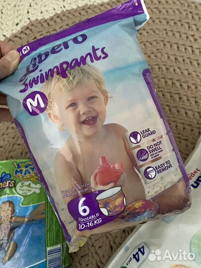 Трусики yokosun L, Libero М и Huggies для плавания