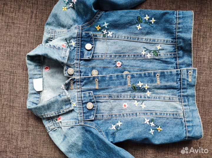 Куртка джинсовая для девочки 104