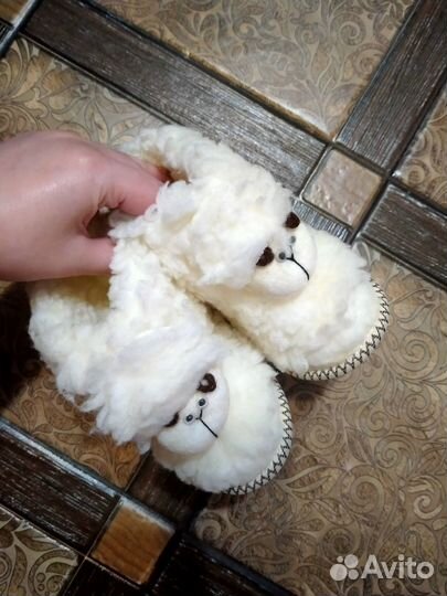 Сапожки меховый домашние детские