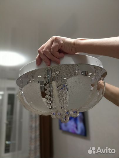 Люстра потолочная Лас Светас с пультом бу