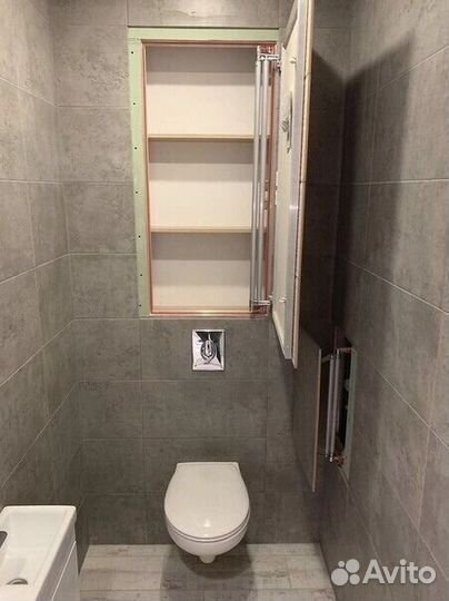 Ремонт в ванной под ключ. Плиточные работы