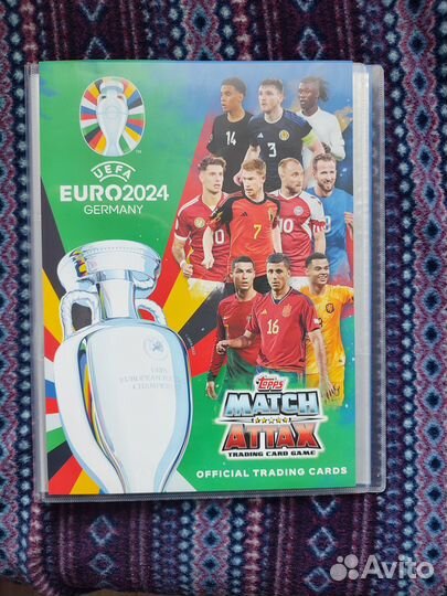 Биндер topps uefa Euro 2024. Match Attax