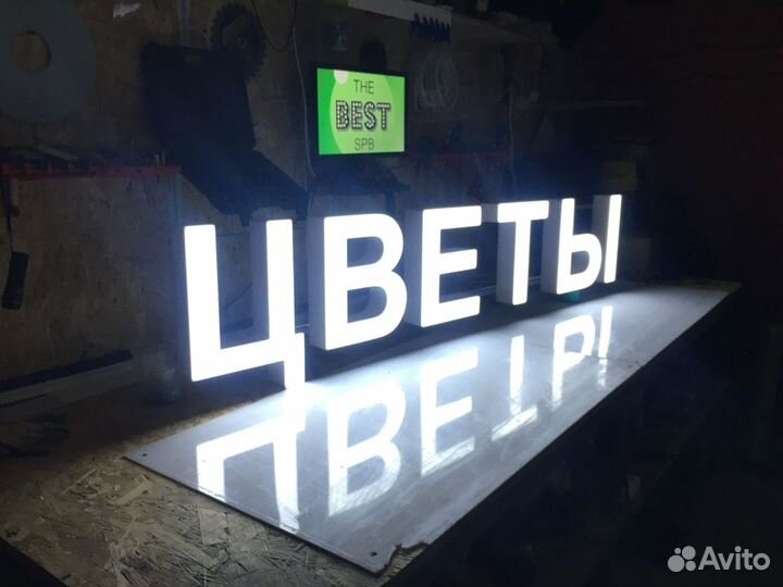 Вывеска Цветы