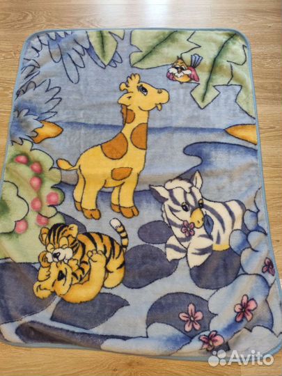 Плед детский плюшевый 110х140