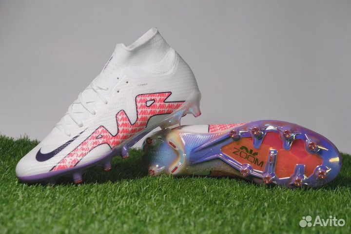 Бутсы Nike mercurial White AG V2