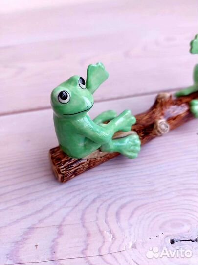 Лягушки статуэтка держатель для визитки