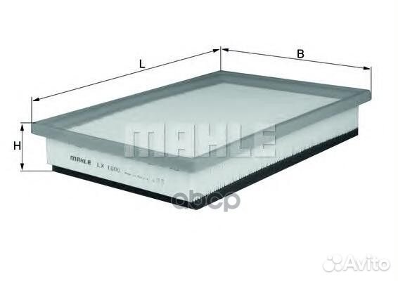 Фильтр воздушный LX1000 Mahle/Knecht