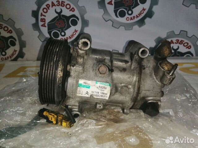 Компрессор кондиционера Peugeot 206 1.4 TU3JP KFV