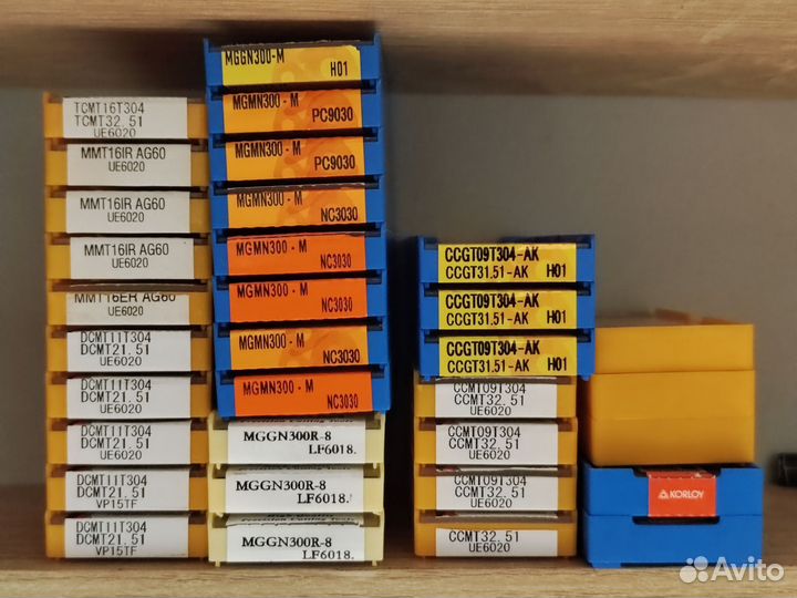 Токарные пластины и резцы (остатки)