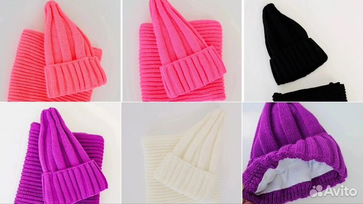 Зимняя шапка и снуд Раскид