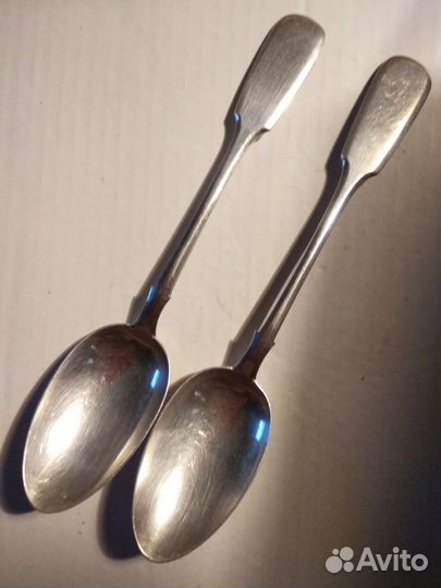 Ложки столовые. Серебро