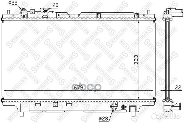 1025217SX радиатор системы охлаждения Mazda 32