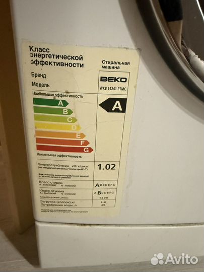 Стиральная машина beko 6 кг