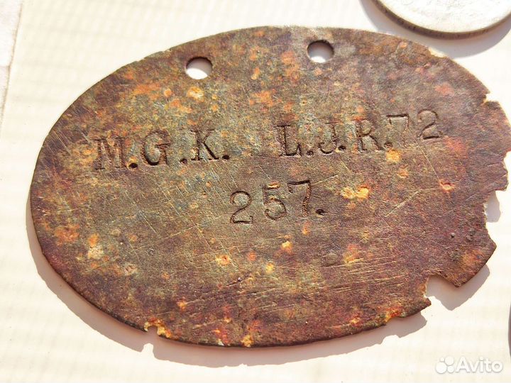 Смертные жетоны 1 мировая