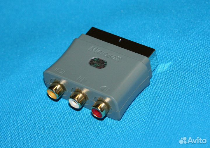 Microsoft xbox360 AV Scart адаптер (серебро)