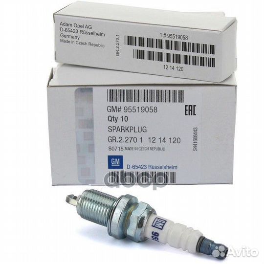 Свеча зажигания GM general motors 95519058 9551