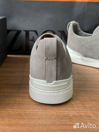 Слипоны замшевые мужские Zegna