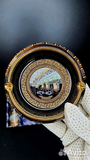 Набор винтаж пепельница зажигалка Греция