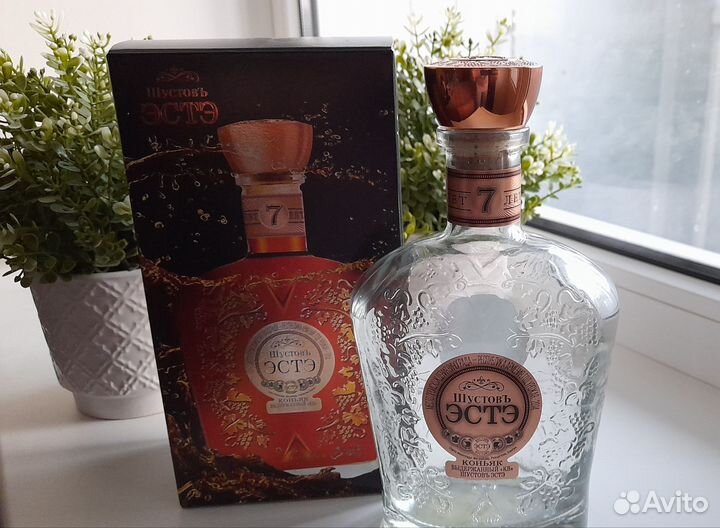 Тара из под коньяка с упаковкой