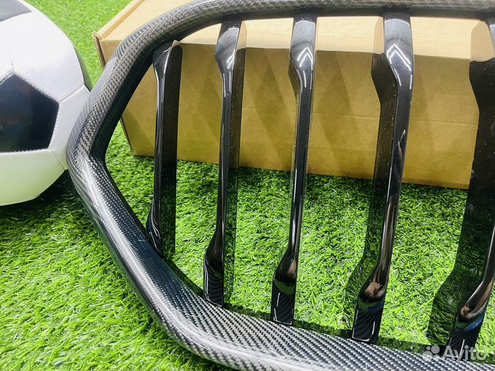 Решетка радиатора BMW X6 G06 спорт карбон