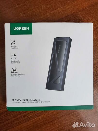 Ugreen корпус ssd m2 корпус nvme m.2