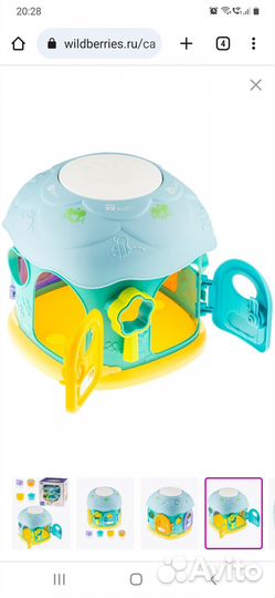 Домик-сортер музыкальный