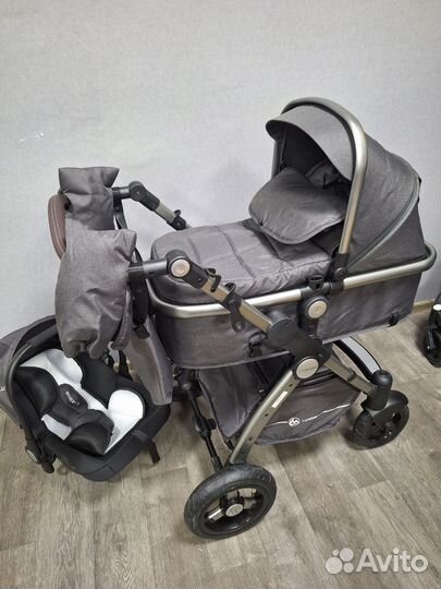 Новая коляска 3в1 надувные колеса