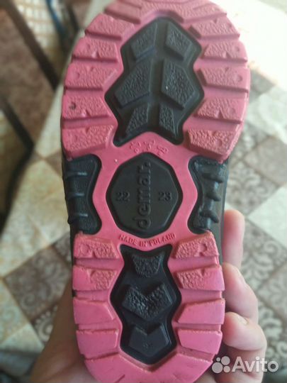 Зимние ботинки для девочки 22-23, демары