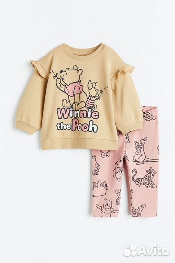 Комплект для девочки h&m, свитшот и лосины 86