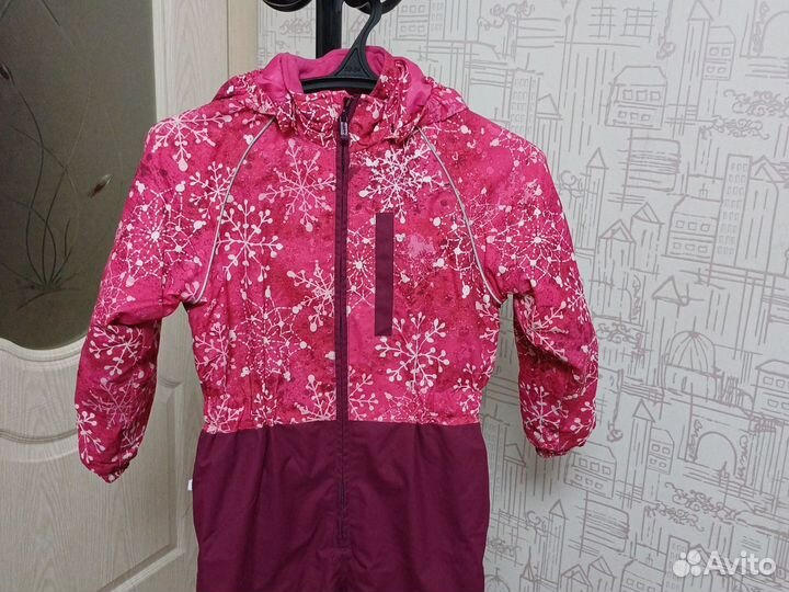 Зимний комбинезон для девочки, размер 128