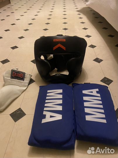 Мма, бокс, кикбоксинг. (Шлем, ракушка, защита)