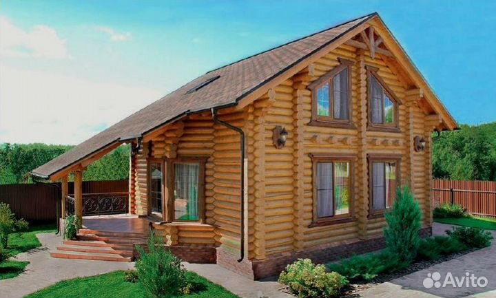 Дома / бани из бревна