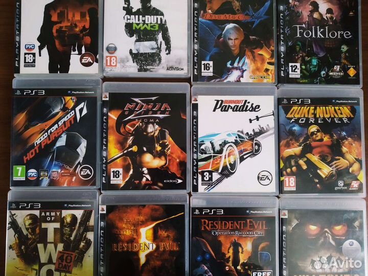 Игры PS3 Call of Duty, MotorStorm, promo