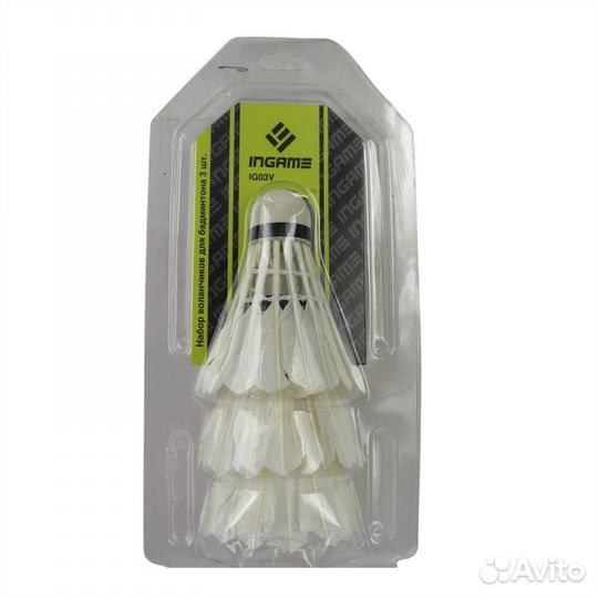 Воланы для бадминтона Ingame Ig03V перьевые