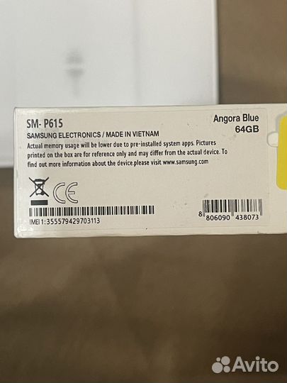 Samsung Galaxy Tab S6 Lite (LTE) 64gb Angora Blue