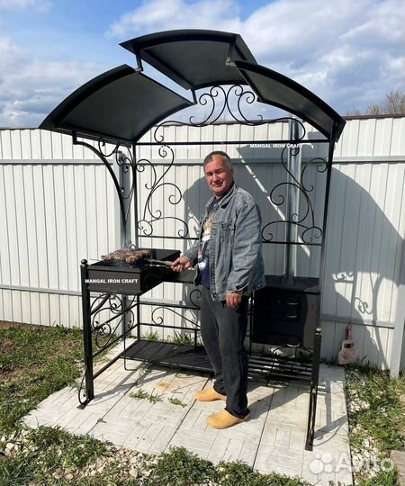 Мангал с крышей