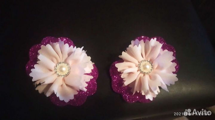 Ободок, бантик, заколка для волос ручной работы