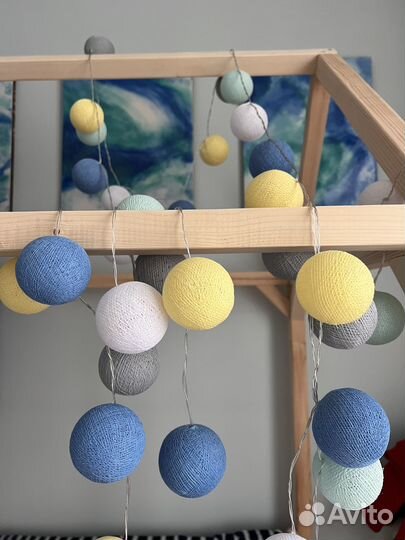 Шарики с лампочками (гирлянда) интерьерная