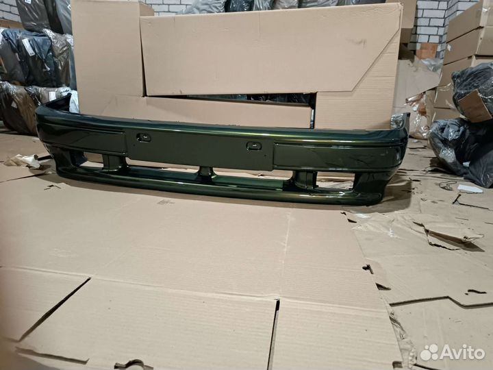 Бампер передний ваз 2114 золотистый темно зелёный