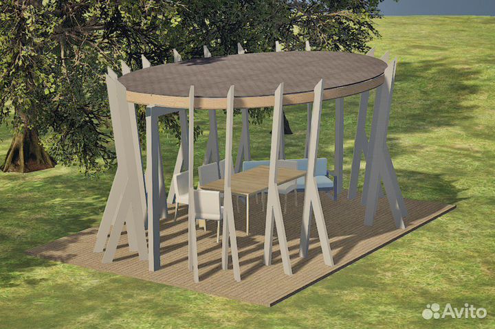 Проект беседки Крона