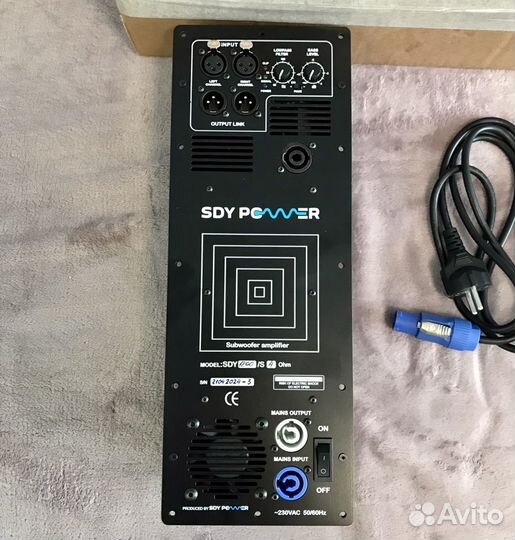 SDY Power 1200Вт, 4ом усилитель для сабвуфера