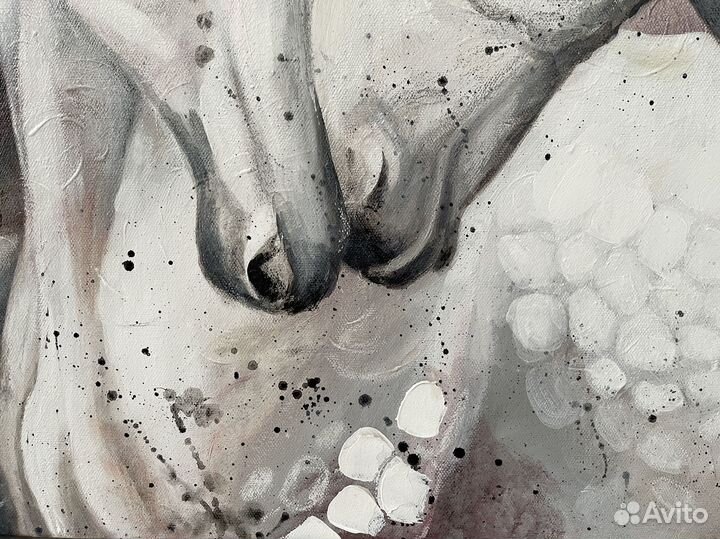 Большая картина с лошадьми для влюбленных