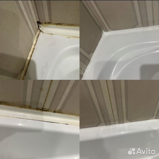 Герметизация, замена герметика в ванной