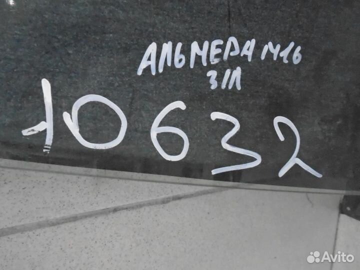 Стекло двери задней левой Nissan Almera N16 2000