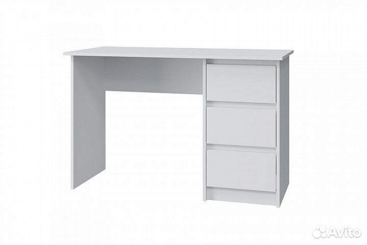 Стол письменный Твист с ящиками, белый, в наличии