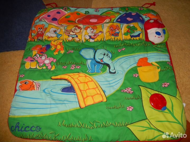 Коврик мягкий музыкальный развивающий Chicco