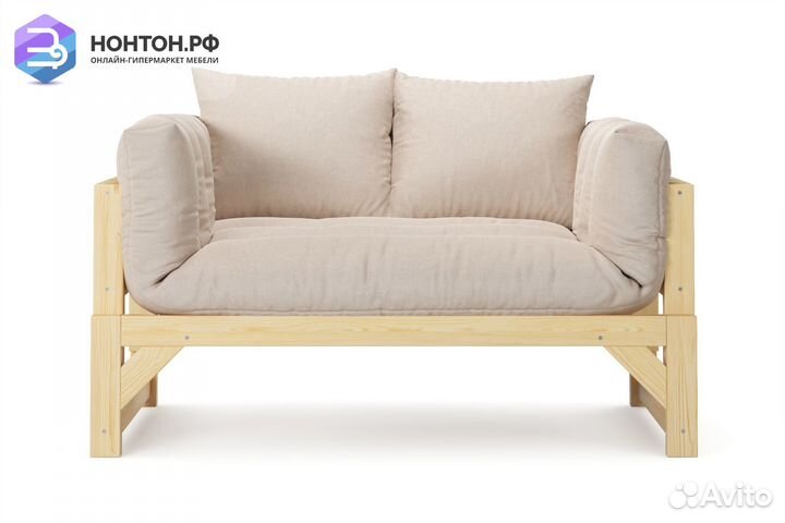 Диван Амбер рогожка Laguna бежевый