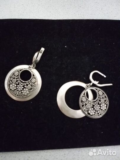 Серьги серебро