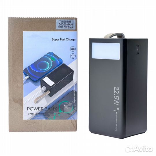 Power bank WUW tugii-355 50000mAh PD22.5W (Black)